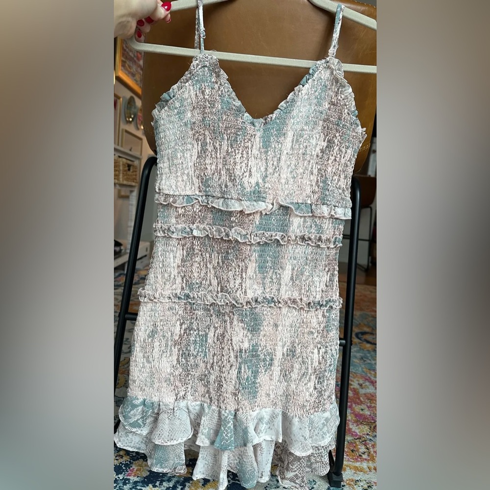 Karlie Chiffon Cami Smock Dress